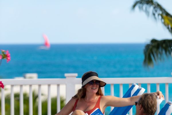 Sea view from the top deck