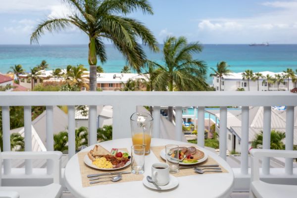 Breakfast on a room terrace